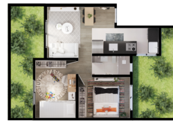 Garden Duplo - Jardim Privativo Interno e Externo Frontal